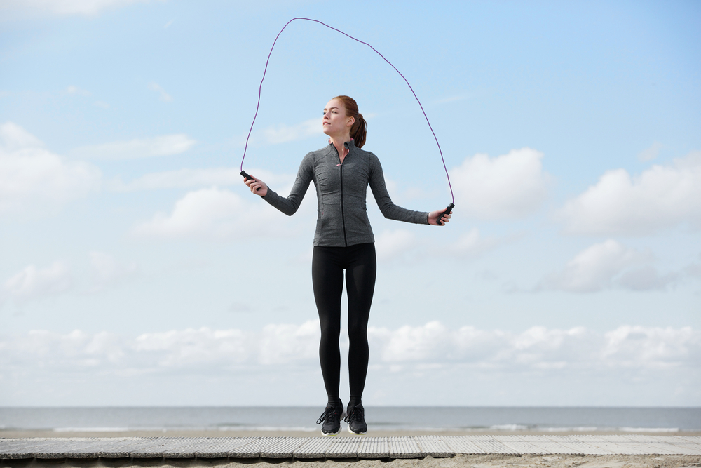 Skipping rope is a great way to slim down