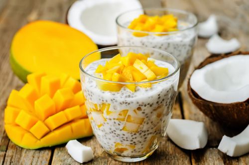 mango chia seeds pudding